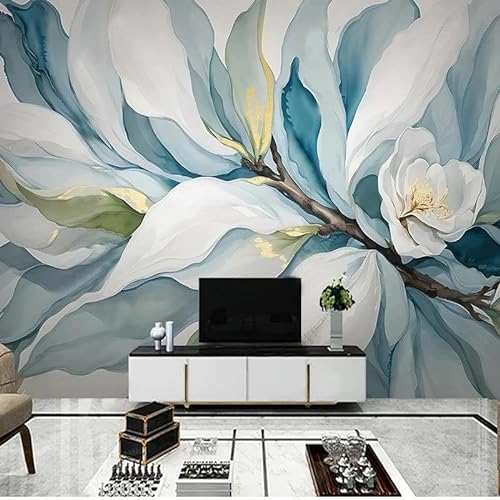 KYUMI 3D Pflanze und Blume Muster Tapete, Wohnzimmer, Schlafzimmer, Sofa, TV Hintergrund Wand, Innendekoration Malerei, PVC Tapete von KYUMI