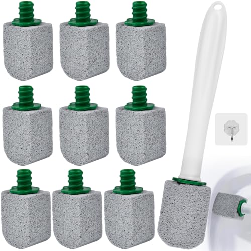 KYYGKY 10 Stück Wc Bürste Bimsstein WC Reiniger mit 1 Griff Bimsstein Toilettenreiniger Pumie Stein Cleaning Block wc Toilette Reinigungsstein Mit Griff Bimsstein Reinigungs für Tiefenreinigung KYYGKY 10 Stück Wc Bürste Bimsstein WC Reiniger mit 1 Griff Bimsstein Toilettenreiniger Pumie Stein Cleaning Block wc Toilette Reinigungsstein Mit Griff Bimsstein Reinigungs für Tiefenreinigung von KYYGKY