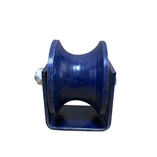 U-Nut-Rollen, Schiebetor-Rollen, Gusseisen, Robustes starres Rad für Scheunentore, Hardware für umgekehrte Schienen, Rundrohr, Rolltor, Industriemaschinen, Drahtseilschiene (80 mm) von KYYQXSM