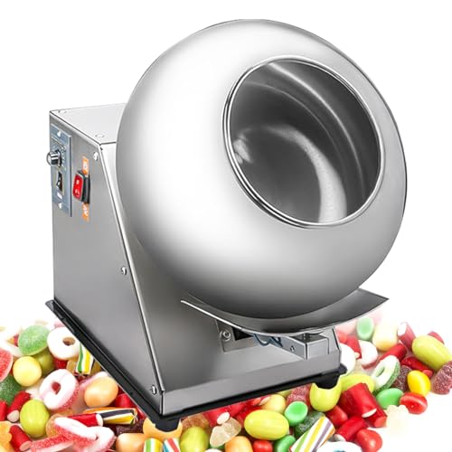 KYZTMHC Elektrische Zuckerbeschichtungsmaschine Tablettenüberzugsmaschine Schokoladenpoliermaschine Candy Coating Machine Schokoladenbeschichtungs-Poliermaschine von KYZTMHC