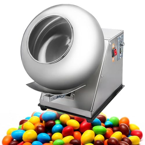 KYZTMHC Zuckerüberzugsmaschine Schokoladenbeschichtung Poliermaschine Candy Chocolate Sugar Coating Machine Tablettenzuckerbeschichtungsmaschine für die Süßwarenherstellung in der Küche zu Hause von KYZTMHC
