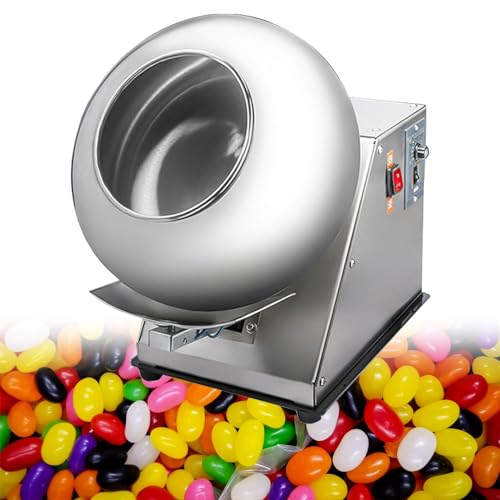 KYZTMHC Zuckerüberzugsmaschine Schokoladenbeschichtung Poliermaschine Tablettentrocknungsmaschine Professionelle Zuckerpfanne Beschichtungsmaschine für die Süßwarenherstellung in der Küche zu Hause von KYZTMHC