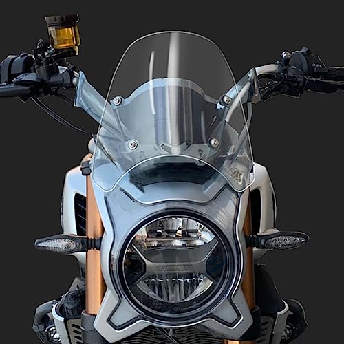 KYhats Motorrad Scheiben Windabweiser für CFMOTO 700 CLX 700CLX 700CL-X CLX700 30CM Frontglas Windschutz Windschild Bildschirm Spoiler Visier Windschutzscheibe Zubehör,Transparent Style von KYhats