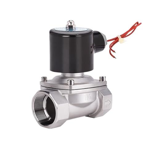 1-1/2" Stainless Steel Solenoid Valve Normally Closed DN40 Pipeline Control Switch Water Valves For Water Oil Air 220V 24V 12V(BSP_12VDC) von KZEEVJTJY