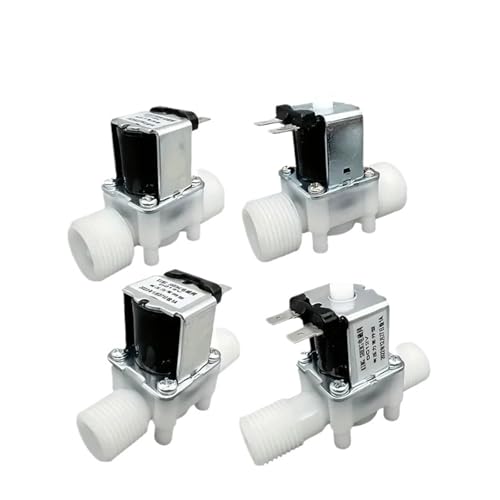 12V 24V 110V 220V normally closed solenoid valve External thread plastic normally open water valve for 0.02-0.8mpa pressure 1/2"(1/2",AC 220V_CLOSED) von KZEEVJTJY