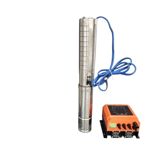 3 Zoll Kreisel-Solar-Tauchwasserpumpe DC-Solarwasserpumpe Bohrloch-Tauchpumpe MPPT-Controller-Kit(3SSC6-70-D90-1100) von KZEEVJTJY
