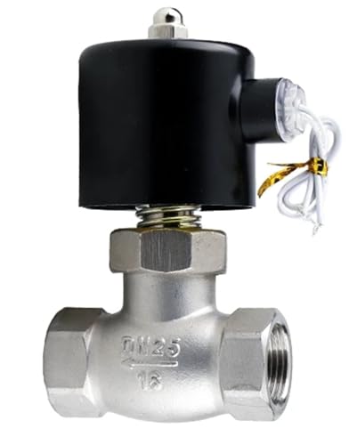 -5 To 180 C 24V 220V 1/2" 3/4" -2" BSPT Female Solenoid Valve 304 Stainless Steel Water Gas Oil(220V,DN20_-5 TO 180 C) von KZEEVJTJY