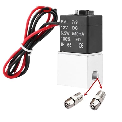 DC 12V 24V 110V 220V Solenoid Valve 1/4" 1/8" 2 Way Normally Closed Direct-acting Pneumatic Valves For Water Air Gas Hot(1/4",110V) von KZEEVJTJY