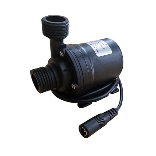 DC 12V 24V Solarwasserpumpe 800L/H Tauchwasserpumpen Ultra-leise Kreiselpumpe Hubhöhe 5M/6M for Wasserzirkulationssystem(12v) von KZEEVJTJY