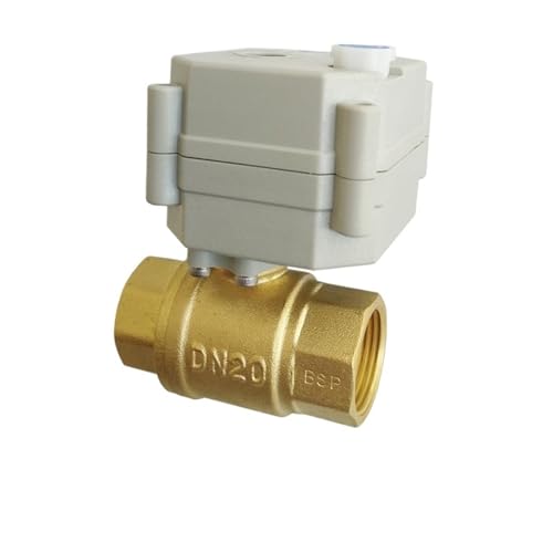 DC 24V 12V 5V BSP/NPT brass 3/4'' electric actuator valve 2/3/5/7 wires motorized ball valve with manual override and indicator(NPT THREAD_12VDC_CR301) von KZEEVJTJY