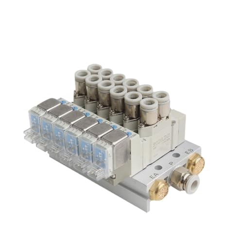 SY5120 Multi-way Combination Manifold type Pneumatic Solenoid Valve Control SY5120-5LZD-01 SY5120-6LZD-01 Manifold(SY5120-4LZD-01 6mm,7 Stations) von KZEEVJTJY