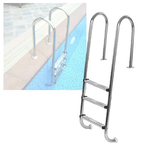 2/3-stufige Schwimmbadleiter, Edelstahlstufen, for Wasserparks und Außenbäder, einfach zu montieren und zu besteigen(3-steps1.2mm) von KZKZK