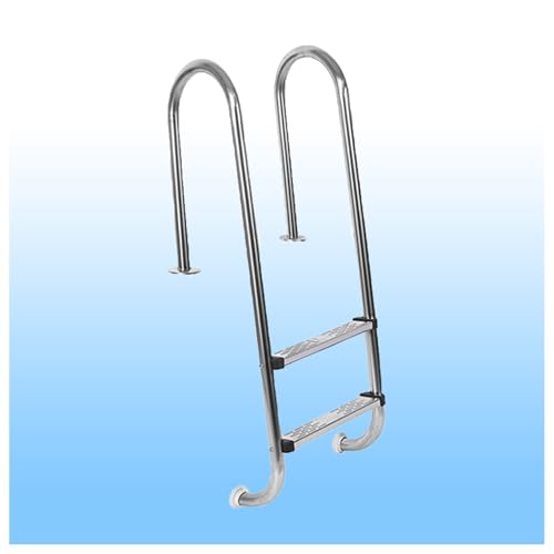 2/3-stufige Schwimmbadleiter mit Edelstahlstufen und U-förmigem Handlauf for Wasserparks und Außenbäder(2-steps1.2mm) von KZKZK
