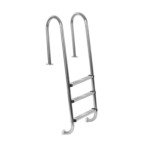Schwimmbadleiter mit 2/3-stufigen Edelstahlstufen und U-förmigem Handlauf for Wasserparks und Außenbäder(3-steps1.0mm) von KZKZK