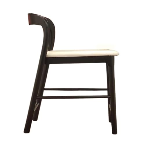 KZLJLJY Bar StüHle Barhocker, modern, schlicht, Weiß, Chun-Holz, Barstuhl, Rückenlehne, hoher Hocker, Zuhause, Rezeption, Café, Barstuhl Bar Chair (Color : Black, Size : A) von KZLJLJY