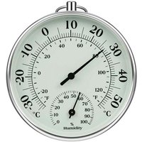 10 cm Innen-/Außenthermometer mit Feuchtigkeitsmesser Innen-/Außenlufttemperatur-Monitor Klimaanlage Feuchtigkeitsthermometer Messgeräte von KZQ