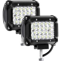 12V 144W 4" LED-Arbeitsscheinwerfer (2 Stück) - IP67 wasserdicht 10500lm Flutlicht - Spot-/Flut-/Nebelscheinwerfer - Für Auto/LKW/Boot von KZQ