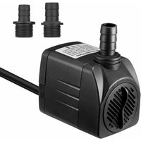 KZQ - 1500L/H Tauchwasserpumpe, 25W Ultra Leise Aquariumpumpe mit 48 Stunden Trockenbrenndauer, Springbrunnenpumpe mit 5ft Netzkabel und 2 Düsen, KZQ - 1500L/H Tauchwasserpumpe, 25W Ultra Leise Aquariumpumpe mit 48 Stunden Trockenbrenndauer, Springbrunnenpumpe mit 5ft Netzkabel und 2 Düsen, von KZQ