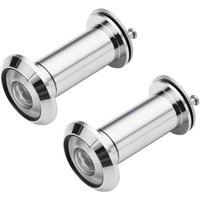 KZQ - 16 mm breiter Türspion mit Abdeckung, passend für Türen mit einer Dicke von 40 mm bis 65 mm, für Zuhause, Büro, Hotel (Silber) von KZQ