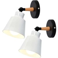 2 Packungen Vintage Industrielle Wandleuchten Deckenlampen E27 Verstellbare Metall Innenwandlampe Retro für Schlafzimmer Küche Restaurant von KZQ