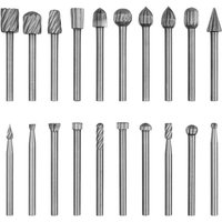 20 HSS-Frässtifte, 3 mm Durchmesser. Frässtifte aus Schnellarbeitsstahl zum Fräsen, Schnitzen, Polieren, für Holz, Stein und Metall. - KZQ von KZQ