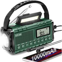 37000 mWh Notfallradio mit Wetteralarm, tragbar mit Handkurbel, AM/FM-Digital-Überlebensradio, Wecker, SOS-Notfalltaschenlampe, Essentials 37000 mWh Notfallradio mit Wetteralarm, tragbar mit Handkurbel, AM/FM-Digital-Überlebensradio, Wecker, SOS-Notfalltaschenlampe, Essentials von KZQ