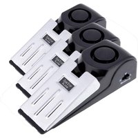 KZQ - 3er-Pack Sicherheitskeil-Türstopper, Alarmstopper, Reiseschloss, Sicherheitsalarm für Zuhause, 120 dB (3er-Pack) MS-M68 (Batterie nicht im von KZQ