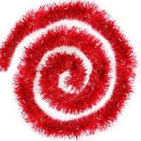 4 Stück 2 m rote Weihnachtsgirlande, Weihnachtsbaumschmuck, glänzende metallische Girlande, Weihnachtsschmuck, Kamin, Fenster, Wand, Türdekoration 4 Stück 2 m rote Weihnachtsgirlande, Weihnachtsbaumschmuck, glänzende metallische Girlande, Weihnachtsschmuck, Kamin, Fenster, Wand, Türdekoration von KZQ