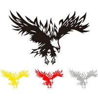 4 Stück Autoaufkleber Pull Flower Reflektierende Aufkleber (Schwarz + Rot + Gelb + Weiß) von KZQ