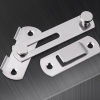 4 Stück Edelstahl-Pestillos für Getreidetür, Cerradura für Falttür, Cerradura für Corredera-Tür, Antigua Cerradura, Pestillos für Weintür (Platea). von KZQ