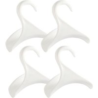 4er-Pack Geldbörsenhaken, Handtaschenhaken, weiß, Handtaschenaufhänger, Aufbewahrungs-Organizer – über dem Schrank, Stange zum Aufbewahren und 4er-Pack Geldbörsenhaken, Handtaschenhaken, weiß, Handtaschenaufhänger, Aufbewahrungs-Organizer – über dem Schrank, Stange zum Aufbewahren und von KZQ