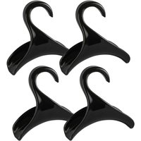 4er-Pack Handtaschenhaken, Geldbörsenhaken, Schwarz, Handtaschenaufhänger, Aufbewahrungs-Organizer – über dem Schrank, Stange zum Aufbewahren und 4er-Pack Handtaschenhaken, Geldbörsenhaken, Schwarz, Handtaschenaufhänger, Aufbewahrungs-Organizer – über dem Schrank, Stange zum Aufbewahren und von KZQ