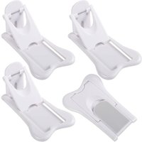 4er-Pack Schiebetürschlösser, selbstklebende Baby-Sicherheitsschlösser, Schiebefensterschlösser, Kinder-Schiebetürschlösser für den Einsatz in Türen, 4er-Pack Schiebetürschlösser, selbstklebende Baby-Sicherheitsschlösser, Schiebefensterschlösser, Kinder-Schiebetürschlösser für den Einsatz in Türen, von KZQ