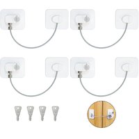 4er Set Kindersicherung Fenstersicherung, Weiße Kindersicherung Türsicherung mit 4 Schlüsseln, Kindersicherung Fenstersicherung mit Starkem Kleber 4er Set Kindersicherung Fenstersicherung, Weiße Kindersicherung Türsicherung mit 4 Schlüsseln, Kindersicherung Fenstersicherung mit Starkem Kleber von KZQ
