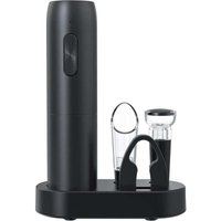 5-in-1 Wiederaufladbarer elektrischer Korkenzieher, Schwarz – Flaschenöffner + Folienschneider + Ausgießer + Weinstopper + USB-Kabel – Professionell 5-in-1 Wiederaufladbarer elektrischer Korkenzieher, Schwarz – Flaschenöffner + Folienschneider + Ausgießer + Weinstopper + USB-Kabel – Professionell von KZQ