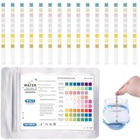 50 Stück 9-in-1-Trinkwasserteststreifen, pH-Teststreifen für Pool- und Spa-Wasser, Wasserhärte-Teststreifen für Aquarien, Pool-Teststreifen zur von KZQ
