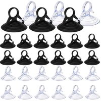 60 Stück Saugnapf-Sonnenschirm, 45 mm Saugnapf ohne Haken, Saugnapf, PVC-Saugnäpfe, Mini-Saugnapf, transparenter und schwarzer Saugnapf, Saugnapf für von KZQ