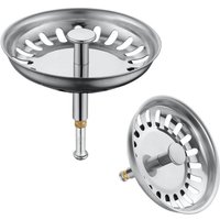 79 mm Küchenspülensieb, Spülbeckenstöpsel aus Edelstahl, 2er-Pack, Anti-Verstopfungssieb, passt auf die meisten Küchenspülen, verbessert den 79 mm Küchenspülensieb, Spülbeckenstöpsel aus Edelstahl, 2er-Pack, Anti-Verstopfungssieb, passt auf die meisten Küchenspülen, verbessert den von KZQ
