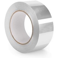 Aluminiumfolienband – Professionelles Wärmedämmband – 5 cm x 50 m – Hochtemperaturklebende Reparaturrolle aus Aluminiumfolie – Zum Abdichten von von KZQ