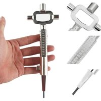 Architektenschlüssel aus Zinklegierung, Multifunktions-Vierkantschlüssel, Universal-Konstruktionsschlüssel mit Inbusschlüssel, korrosionsbeständiger Architektenschlüssel aus Zinklegierung, Multifunktions-Vierkantschlüssel, Universal-Konstruktionsschlüssel mit Inbusschlüssel, korrosionsbeständiger von KZQ