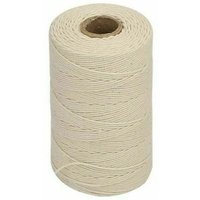 Beige Baumwollkordel – 1 mm Baumwoll-Kochseil, 200 m, natürlicher Baumwollfaden – zur Herstellung von Geflügelfleisch, Würstchen, Heimwerken, von KZQ