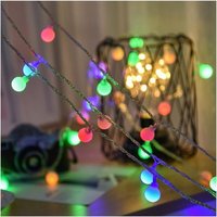 Christbaumkugel Lichterkette, Bunte led Lichterkette, Innendekoration Beleuchtung, Weihnachtslichterkette, 8 Funktionen, 12 Meter, 100 Lichter Christbaumkugel Lichterkette, Bunte led Lichterkette, Innendekoration Beleuchtung, Weihnachtslichterkette, 8 Funktionen, 12 Meter, 100 Lichter von KZQ