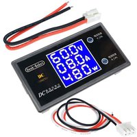 Digital Voltmeter Amperemeter Wattmeter Spannung Strom Meter DC 0-100V 10A LCD Display Spannung Detektor Tester 12V 24V 36V 1000W von KZQ