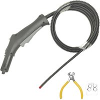 Dampfschalter-Steuergriffschlauch passend für Karcher SC4 SC2 SC3 CTK10 STK20 – Gelbgrau SC Dampfsteuergriff-Montage Komplettset von KZQ