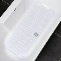 Duschmatte, rutschfeste Badematte, Badezimmermatte, rutschfeste Badematte für Badewanne, Saugnäpfe, Anti-Schimmel, Antibakteriell, 100 cm x 40 cm, von KZQ
