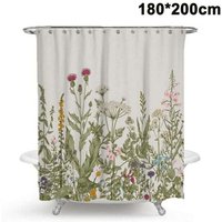 Duschvorhänge Anti-Schimmel, Anti-Bakterien, Waschbarer Badvorhang Polyestergewebe mit 12 Duschvorhangringen 180cm × 200cm Duschvorhänge Anti-Schimmel, Anti-Bakterien, Waschbarer Badvorhang Polyestergewebe mit 12 Duschvorhangringen 180cm × 200cm von KZQ