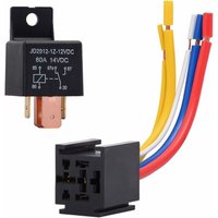 KZQ - Ehdis 1 Packung Relais 12 v 80 a 4-poliger Auto-LKW-Motor Hochleistungs-Ein/Aus-Schließer SPST-Relaissockelstecker-4-Draht-Automobil von KZQ