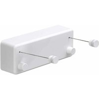 Einziehbare Wäscheleine aus abs + Wäschetrockner aus Aluminium mit doppelt verstellbarem Edelstahlseil, strapazierfähig, Hotelstil, von KZQ