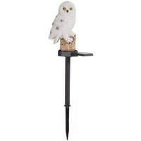 Eulenform LED Solar Gartenleuchte Outdoor Wasserdicht Rasenlampe Solar LED Leuchten Außenbeleuchtung Nachtlicht,Weiß von KZQ