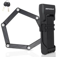 Fahrradschloss, Faltschloss mit Schlüsselhalter, Schloss aus legiertem Stahl, Hochsicherheits-Faltschloss Fahrradschloss, Faltschloss mit Schlüsselhalter, Schloss aus legiertem Stahl, Hochsicherheits-Faltschloss von KZQ